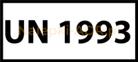 Nalepka UN1993 (FOLIA) 12x6cm (rolka po 250 sztuk nalepek)
